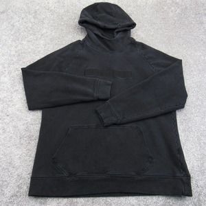 Gymshark Hoodie Mens XXL Black Long Sleeve Front Pocket Thick Heavy Cotton Logo